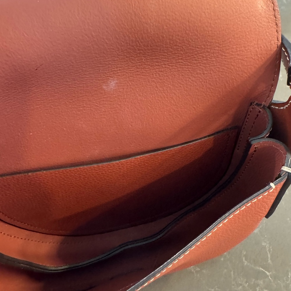 Chloe Darryl Brown Leather Crossbody Bag - Picture 10 of 15